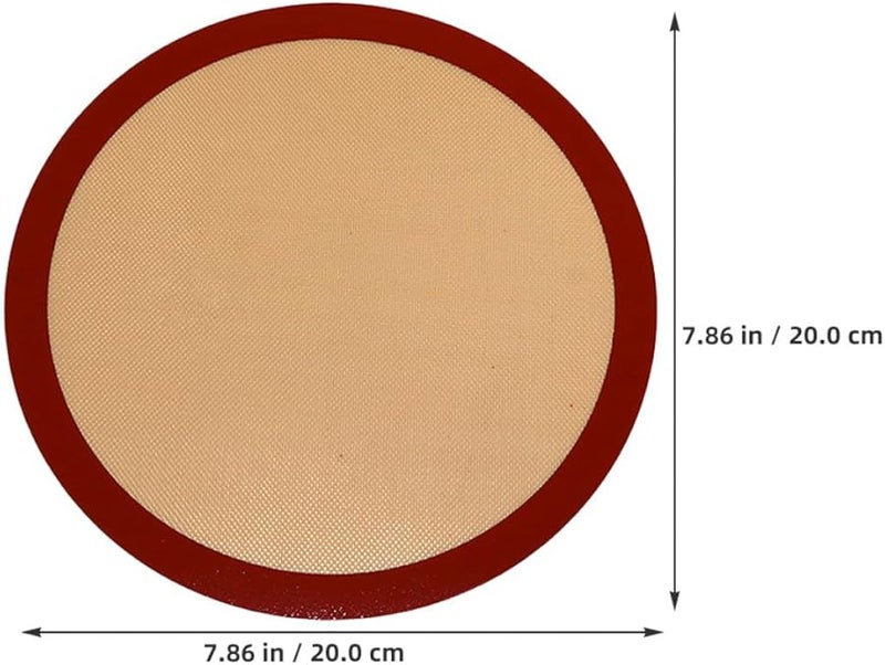 Reusable Silicone Baking Mat Non Stick Oven Liner Round 200mm Heat Resistant Pizza Pastry Sheet - Image 2